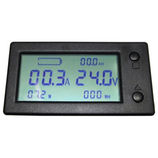 LCD měřič napětí, proudu a kapacity WLS-PVA, 0–300 V / 0–400 A, Bluetooth
