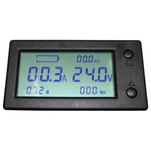 LCD měřič napětí, proudu a kapacity WLS-PVA, 0–300 V / 0–400 A, Bluetooth
