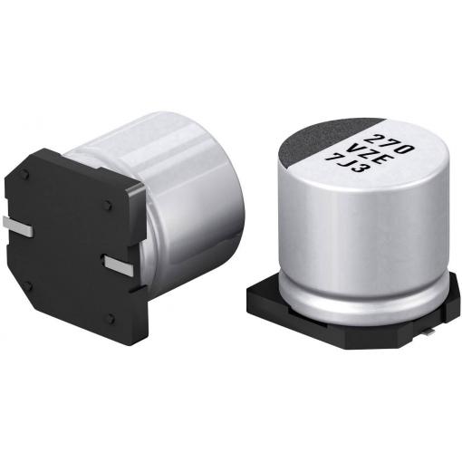 Panasonic elektrolytický kondenzátor SMD 100 µF 50 V 20 % (Ø x v) 10 mm x 10.2 mm 1 ks