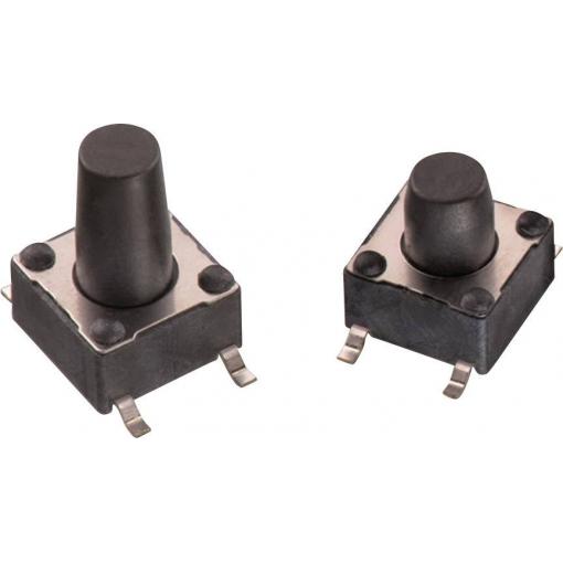 Tlačítko Würth Elektronik 430182050816, 12 V/DC, 0,05 A, SMD, 1x vyp/(zap)