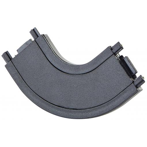 Brilliant nízkonapěť. komponent lištových systémů konektor písková, černá 30035/76 Click&Shine Verbinder Kurve