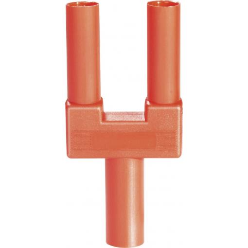 Schnepp SI-FK 19/4 mB rt bezpečnostní zkratovací můstek červená Ø pin: 4 mm Rozestup hrotů: 19 mm 1 ks