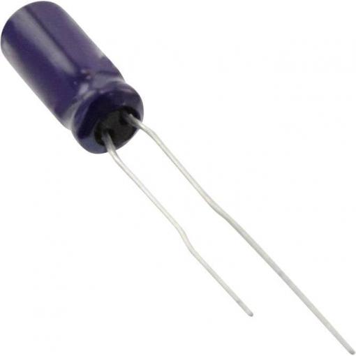 Panasonic elektrolytický kondenzátor radiální 2 mm 10 µF 63 V 20 % (Ø) 5 mm 1 ks