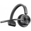 HP Poly Voyager 4310 Headset otevřená (On Ear) Bluetooth®, kabelová mono černá headset, monofonní
