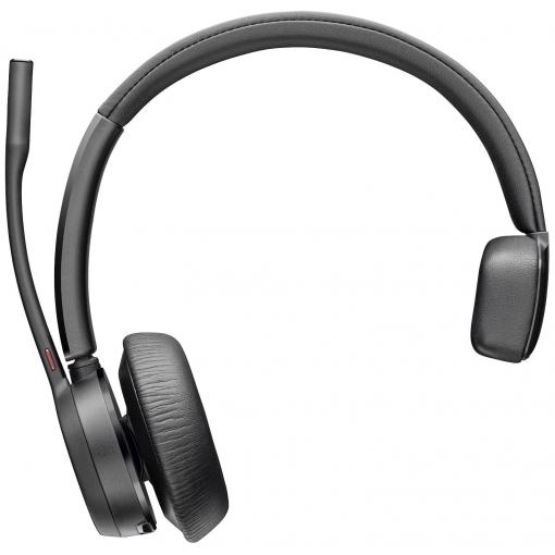 HP Poly Voyager 4310 Headset otevřená (On Ear) Bluetooth®, kabelová mono černá headset, monofonní