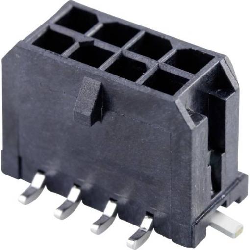 Molex vestavná pinová lišta (standardní) 8, rozteč 3 mm, 430450819, 1 ks Tape on Full reel
