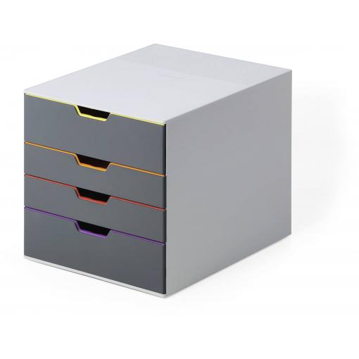 Durable VARICOLOR® 4 760427 box se zásuvkami šedá DIN A4, DIN C4 , Folio , Letter Počet zásuvek: 4