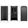 BeQuiet Dark Base 701 midi tower herní pouzdro černá 3 předinstalované ventilátory, integrované osvětlení, řízení ventilátoru, boční okno, prachový filtr