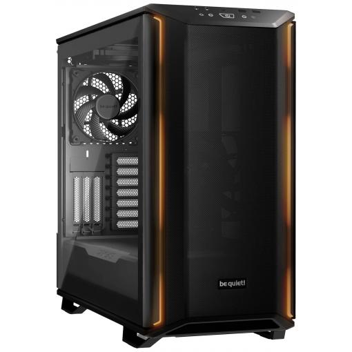BeQuiet Dark Base 701 midi tower herní pouzdro černá 3 předinstalované ventilátory, integrované osvětlení, řízení ventilátoru, boční okno, prachový filtr