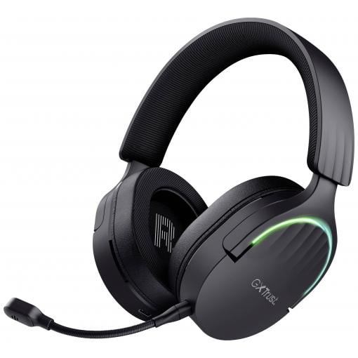 Trust GXT491 FAYZO Headset uzavřená (Over Ear) Bluetooth® Virtual Surround černá Surround-Sound, Vypnutí zvuku mikrofonu, regulace hlasitosti Gaming