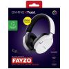 Trust GXT491 FAYZO Headset uzavřená (Over Ear) Bluetooth® Virtual Surround bílá Surround-Sound, Vypnutí zvuku mikrofonu, regulace hlasitosti Gaming
