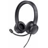 Trust HS-201 Headset uzavřená (Over Ear) kabelová stereo černá Počítače