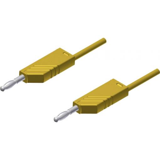 Hirschmann Test & Measurement MLN 25/2,5 GE měřicí kabel lamelová zástrčka 4 mm lamelová zástrčka 4 mm 25.00 cm žlutá 1 ks