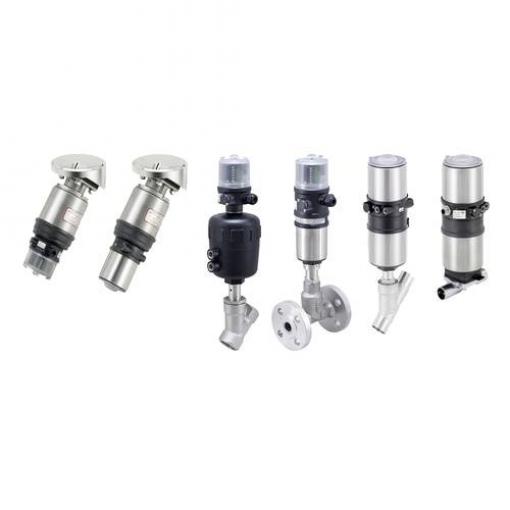 Bürkert Systém nastavování procesů s ovládací hlavou 283596 8801 24 V/DC Materiál pouzdra nerezová ocel Těsnicí materiál PTFE 1 ks