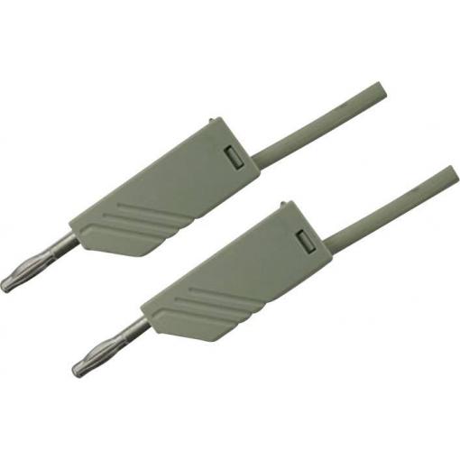Hirschmann Test & Measurement MLN 100/2,5 GR měřicí kabel lamelová zástrčka 4 mm lamelová zástrčka 4 mm 1.00 m šedá 1 ks