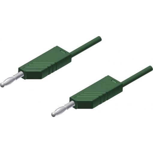 Hirschmann Test & Measurement MLN 200/2,5 GN měřicí kabel lamelová zástrčka 4 mm lamelová zástrčka 4 mm 2.00 m zelená 1 ks