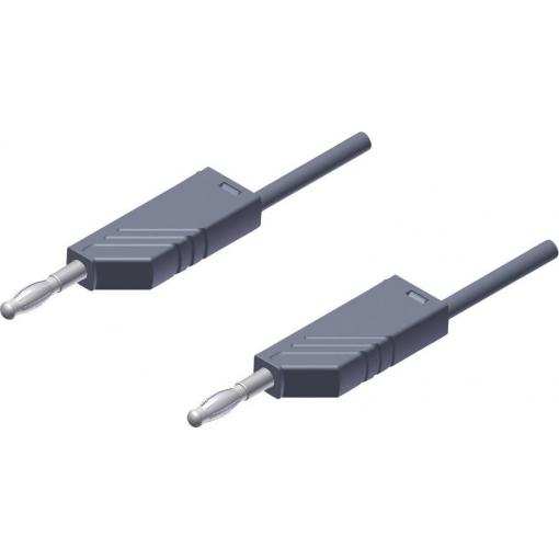 Hirschmann Test & Measurement MLN 200/2,5 GR měřicí kabel lamelová zástrčka 4 mm lamelová zástrčka 4 mm 2.00 m šedá 1 ks