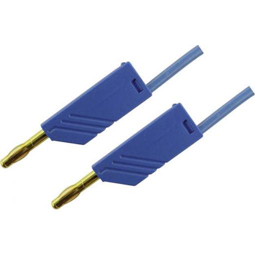 Hirschmann Test & Measurement MLN 200/2,5 BL měřicí kabel lamelová zástrčka 4 mm lamelová zástrčka 4 mm 2.00 m modrá 1 ks