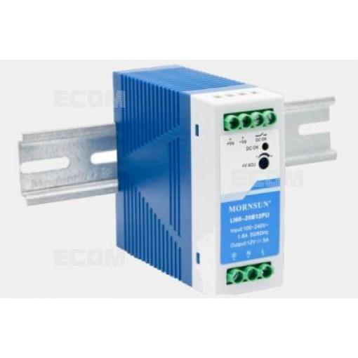Průmyslový zdroj LI60-20B12PU, 60 W, 12 V / 5 A, DIN