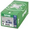 SPAX 880910190060080 R 88091 Senkkopf/T-STAR TG šroub se zápustnou hlavou 6 mm 80 mm Torx, vnitřní korunka šestihranná ocel galvanizováno zinkem 200 ks