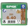 SPAX 0251010600405 šroub do dřeva 6 mm 40 mm T-STAR plus ocel WIROX 200 ks