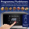 Profi Cook PC-FR 1269 H horkovzdušná fritéza, 8 l, 1 800 W, nerezová ocel, černá