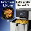 Profi Cook PC-FR 1269 H horkovzdušná fritéza, 8 l, 1 800 W, nerezová ocel, černá