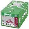 SPAX 0201010500705 R 88093 Ruko m.Spitze/T-STAR šroub do dřeva 5 mm 70 mm T-STAR plus ocel WIROX 200 ks