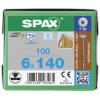 SPAX 0257000601405 R 88193 m.Spitze/T-STAR TG šroub do dřeva 6 mm 140 mm T-STAR plus nerezová ocel A2 100 ks