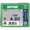 SPAX 1191010400205 R 88091 Senkkopf/T-STAR šroub se zápustnou hlavou 4 mm 20 mm T-STAR plus ocel WIROX 1000 ks
