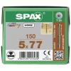 SPAX 0251010500775 šroub do dřeva 5 mm 77 mm T-STAR plus ocel WIROX 150 ks