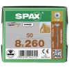 SPAX 0251010802605 R 88193 m.Spitze/T-STAR šroub do dřeva 8 mm 260 mm T-STAR plus ocel WIROX 50 ks