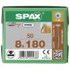 SPAX 0251010801805 R 88193 m.Spitze/T-STAR šroub do dřeva 8 mm 180 mm T-STAR plus ocel WIROX 50 ks