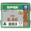 SPAX 0251010600605 R 88193 m.Spitze/T-STAR šroub do dřeva 6 mm 60 mm T-STAR plus ocel WIROX 200 ks