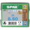 SPAX 0257000800505 R 88193 m.Spitze/T-STAR TG šroub do dřeva 8 mm 50 mm T-STAR plus nerezová ocel A2 50 ks