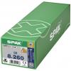 SPAX 0191010802605 R 88091 Senkkopf/T-STAR TG šroub se zápustnou hlavou 8 mm 260 mm T-STAR plus ocel WIROX 50 ks