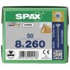SPAX 0191010802605 R 88091 Senkkopf/T-STAR TG šroub se zápustnou hlavou 8 mm 260 mm T-STAR plus ocel WIROX 50 ks