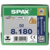 SPAX 0191010801805 R 88091 Senkkopf/T-STAR TG šroub se zápustnou hlavou 8 mm 180 mm T-STAR plus ocel WIROX 50 ks