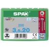SPAX 0207000350203 R 88093 Ruko m.Spitze/T-STAR VG šroub do dřeva 3.5 mm 20 mm T-STAR plus nerezová ocel A2 200 ks