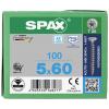 SPAX 1197000500603 R 88091 Senkkopf T-STAR šroub do dřeva 5 mm 60 mm T-STAR plus nerezová ocel A2 100 ks