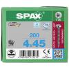 SPAX 0207000400453 R 88093 Ruko m.Spitze/T-STAR VG šroub do dřeva 4 mm 45 mm T-STAR plus nerezová ocel A2 200 ks