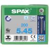 SPAX 1197000500453 R 88091 Senkkopf T-STAR šroub se zápustnou hlavou 5 mm 45 mm T-STAR plus nerezová ocel A2 200 ks