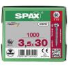 SPAX 0201010350305 R 88093 Ruko m.Spitze/T-STAR šroub do dřeva 3.5 mm 30 mm T-STAR plus ocel WIROX 1000 ks