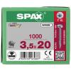 SPAX 0201010350205 R 88093 Ruko m.Spitze/T-STAR šroub do dřeva 3.5 mm 20 mm T-STAR plus ocel WIROX 1000 ks
