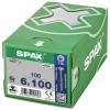 SPAX 0191010601005 R 88091 Senkkopf/T-STAR TG šroub se zápustnou hlavou 6 mm 100 mm T-STAR plus ocel WIROX 100 ks