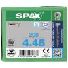 SPAX 0197000400453 R 88091 Senkkopf T-STAR TG šroub do dřeva 4 mm 45 mm T-STAR plus nerezová ocel A2 200 ks