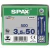 SPAX 880910190035050 R 88091 Senkkopf/T-STAR TG šroub do dřeva 3.5 mm 50 mm T-STAR plus ocel WIROX 500 ks