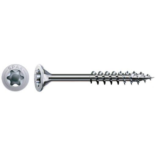 SPAX 880910190045040 R 88091 Senkkopf/T-STAR TG šroub se zápustnou hlavou 4.5 mm 40 mm Torx, vnitřní korunka šestihranná ocel galvanizováno zinkem 500 ks