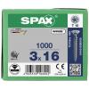 SPAX 1191010300165 R 88091 Senkkopf/T-STAR šroub se zápustnou hlavou 3 mm 16 mm T-STAR plus ocel WIROX 1000 ks