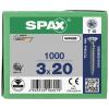 SPAX 1191010300205 R 88091 Senkkopf/T-STAR šroub se zápustnou hlavou 3 mm 20 mm T-STAR plus ocel WIROX 1000 ks